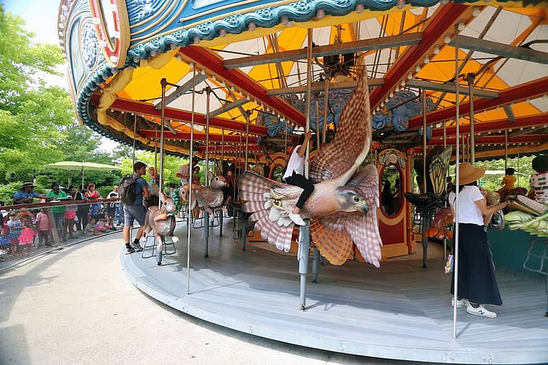 children on the greenway Carousel